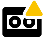 Tape Drive Alerted SVG Icon